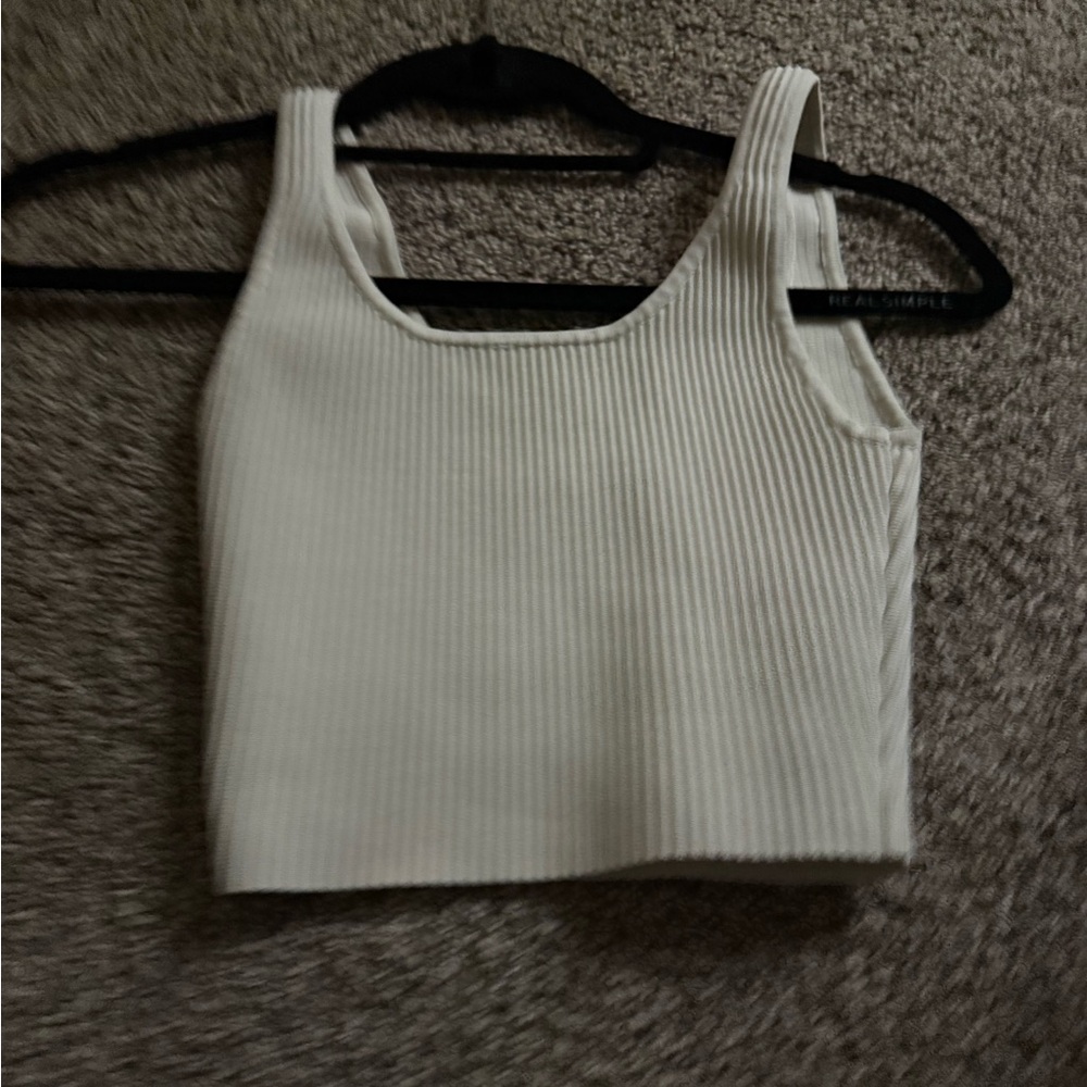 Target White Ribbed Camisole